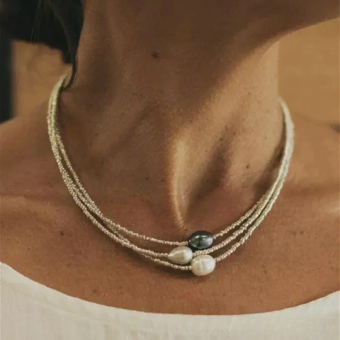 Vintage stil perla ogrlica