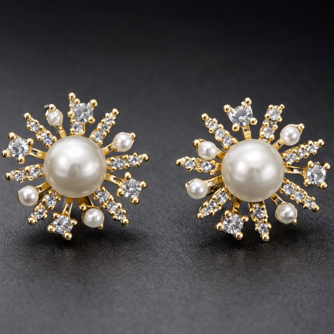 Vintage Starlight Pearl Naušnice