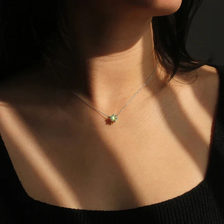 Elegantni Solitaire Ogrlica s Kristalom