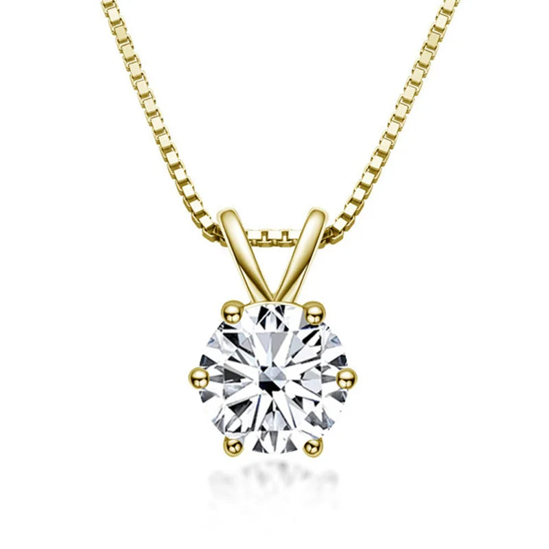 Elegantna Solitaire Ogrlica s Moisanitom