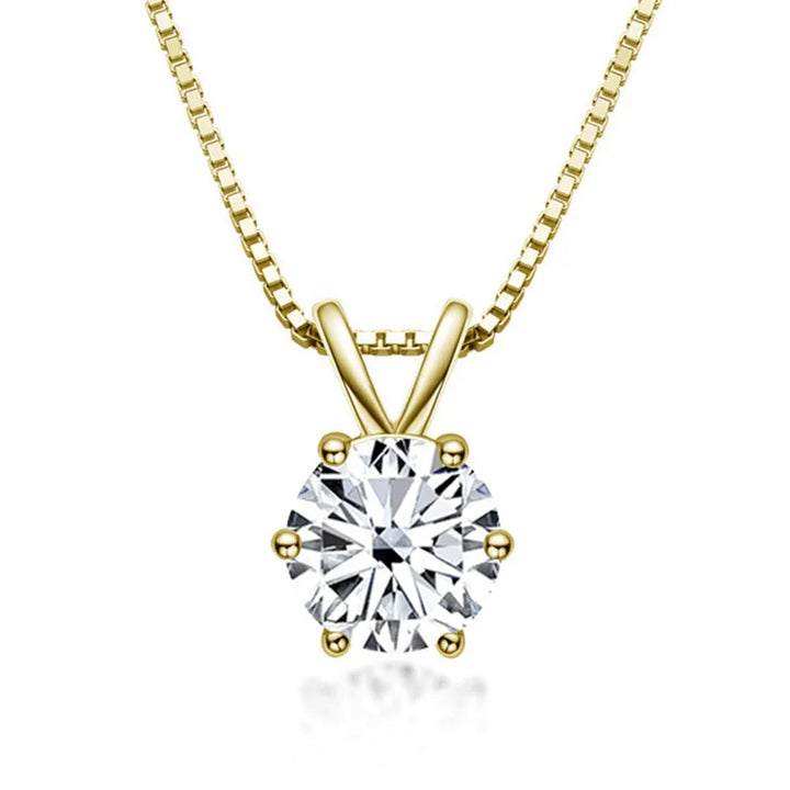 Elegantna Solitaire Ogrlica s Moisanitom