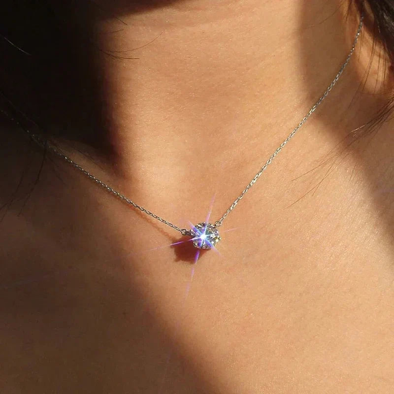 Elegantni Solitaire Ogrlica s Kristalom