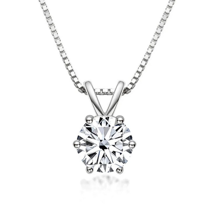 Elegantna Solitaire Ogrlica s Moisanitom