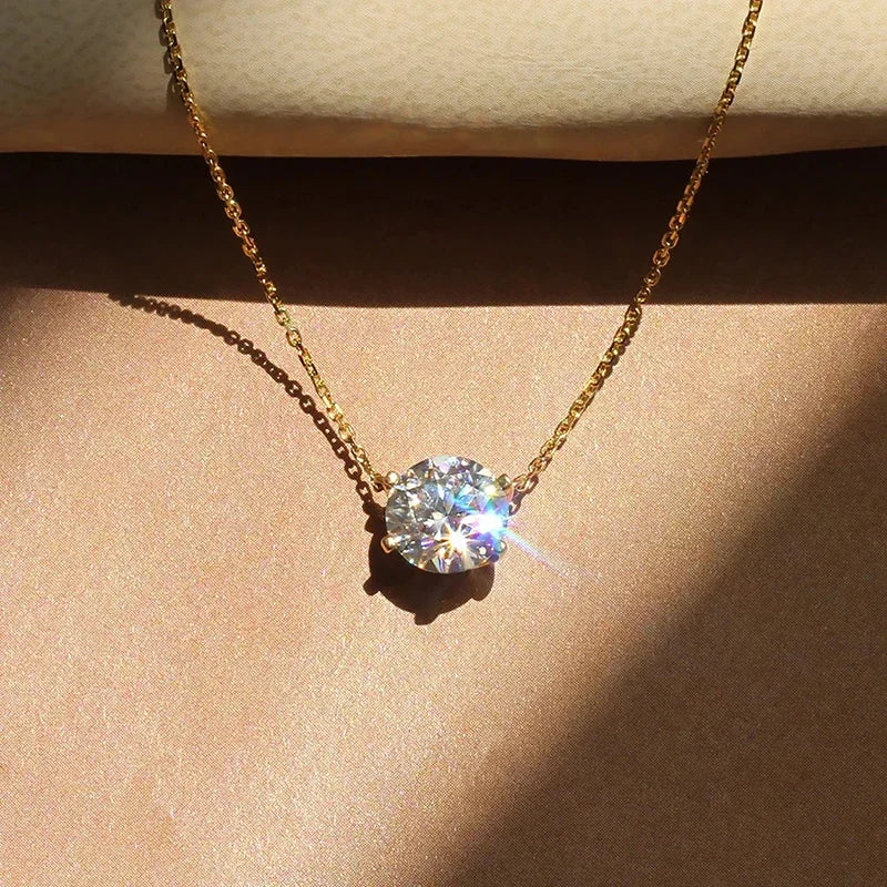 Elegantni Solitaire Ogrlica s Kristalom