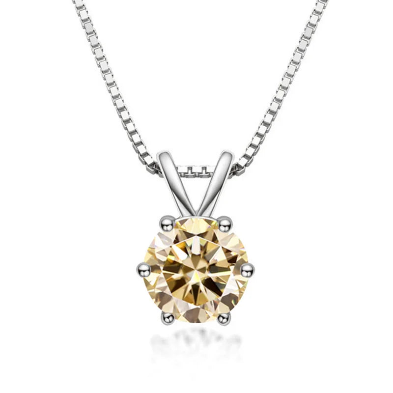 Elegantna Solitaire Ogrlica s Moisanitom