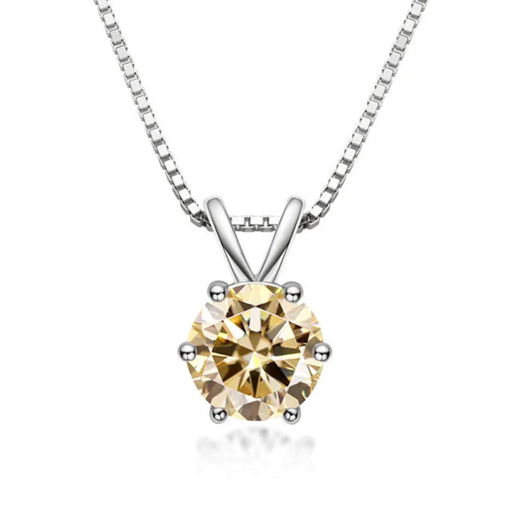 Elegantna Solitaire Ogrlica s Moisanitom