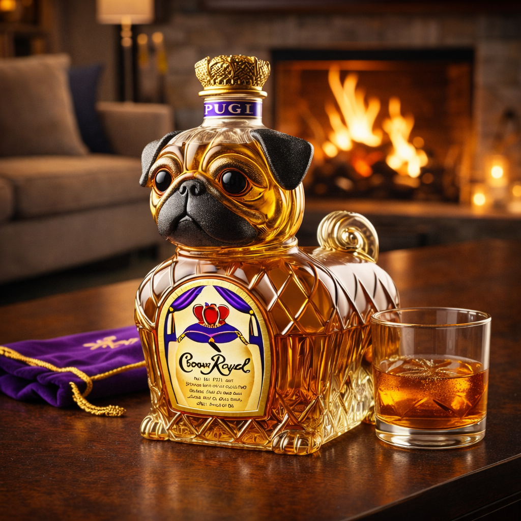 Whiskey Decanter - Pug Edition