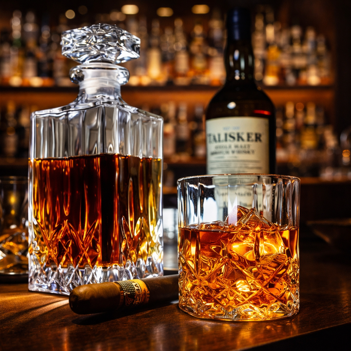 Whiskey Decanter - Set with Decanter and Glasses