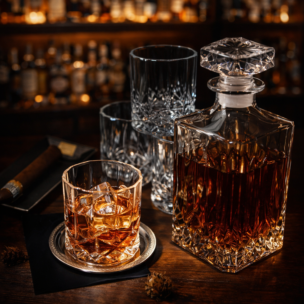 Whiskey Decanter - Set with Decanter and Glasses