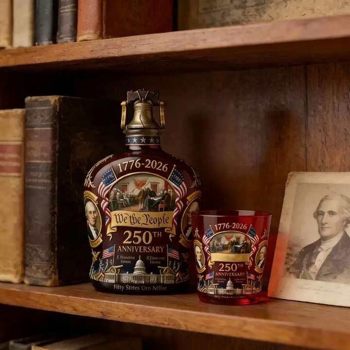 250th Anniversary Whiskey Decanter & Glass Set