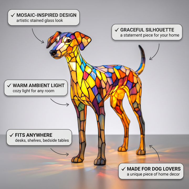Whippet-Inspired Stained