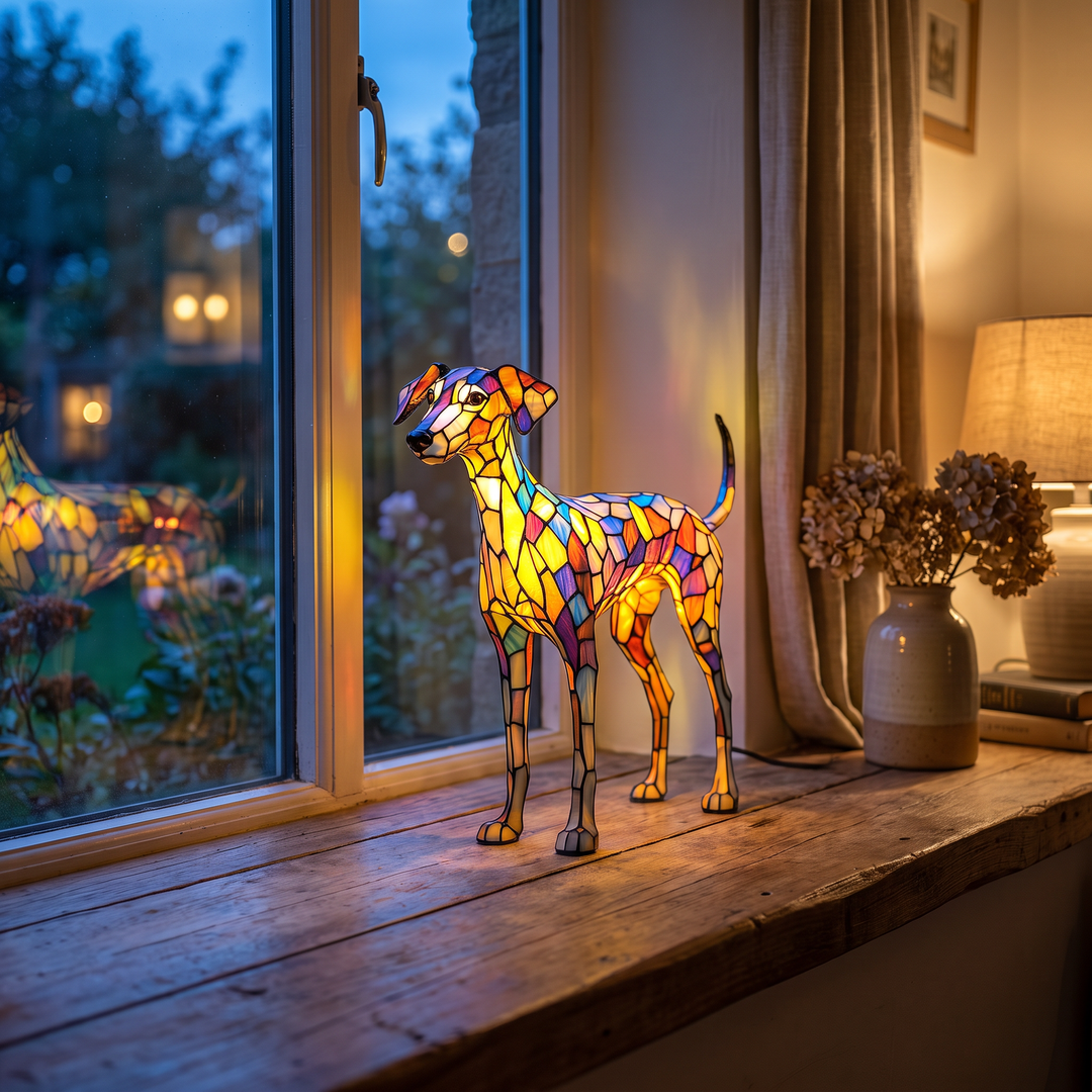 Whippet-Inspired Stained