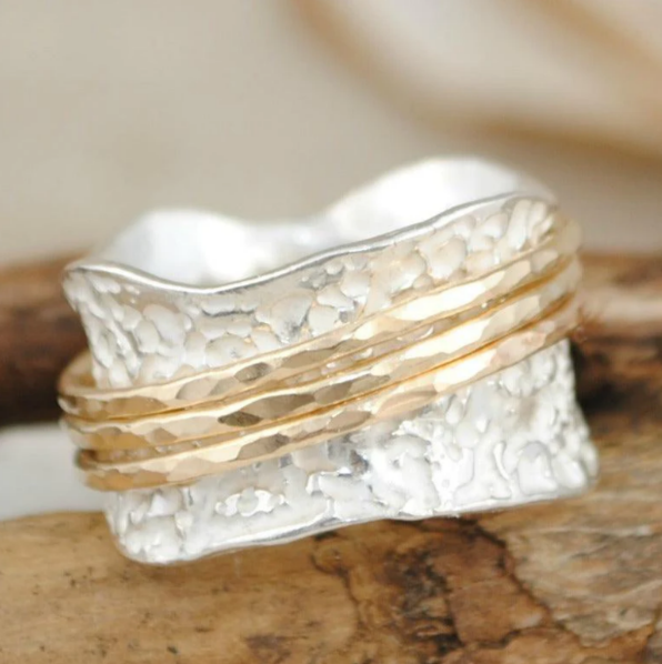 Draai Ring Duo™ – Zlato & Srebro