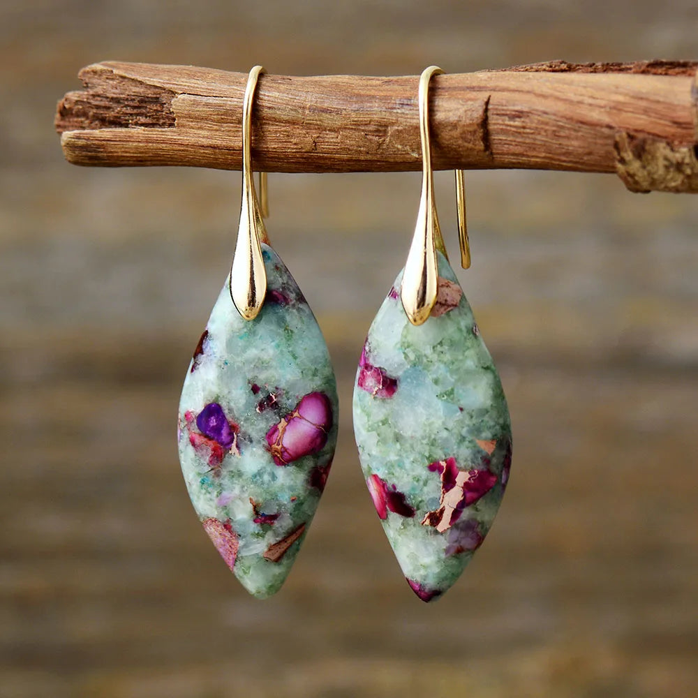 Fuchsite Jasper Naušnice