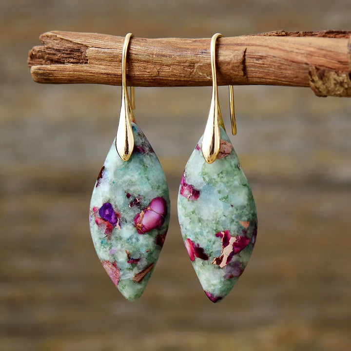 Fuchsite Jasper Naušnice