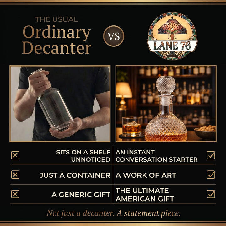Whiskey Decanter - Diamond Cut