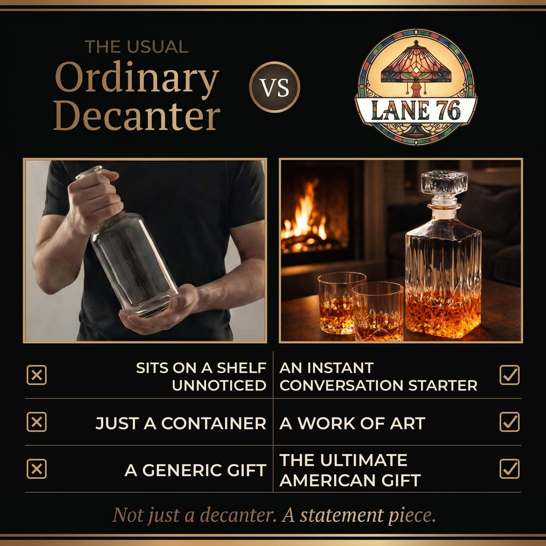 Whiskey Decanter - Set with Decanter and Glasses