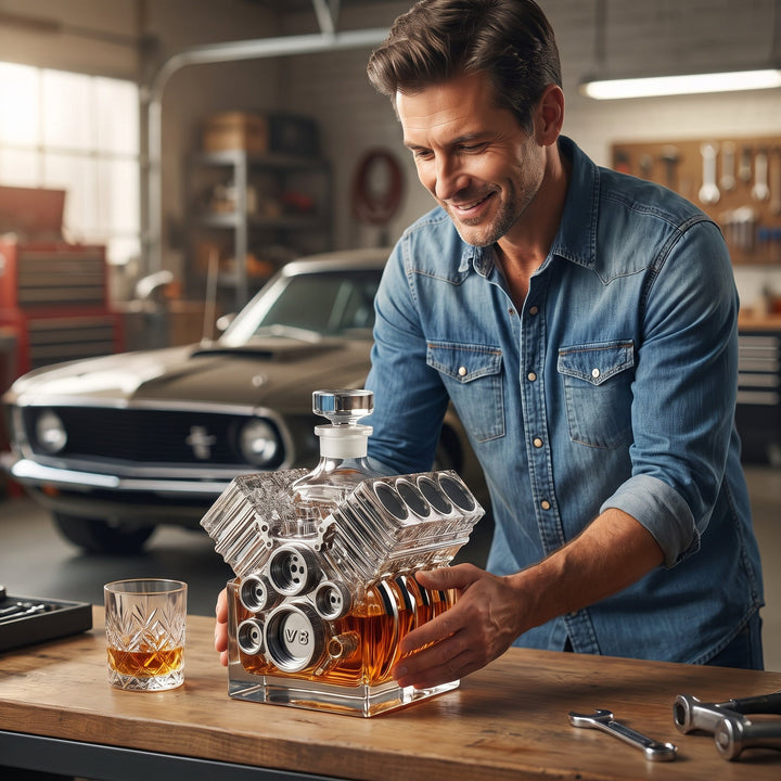 Whiskey Decanter - V8 Engine Edition